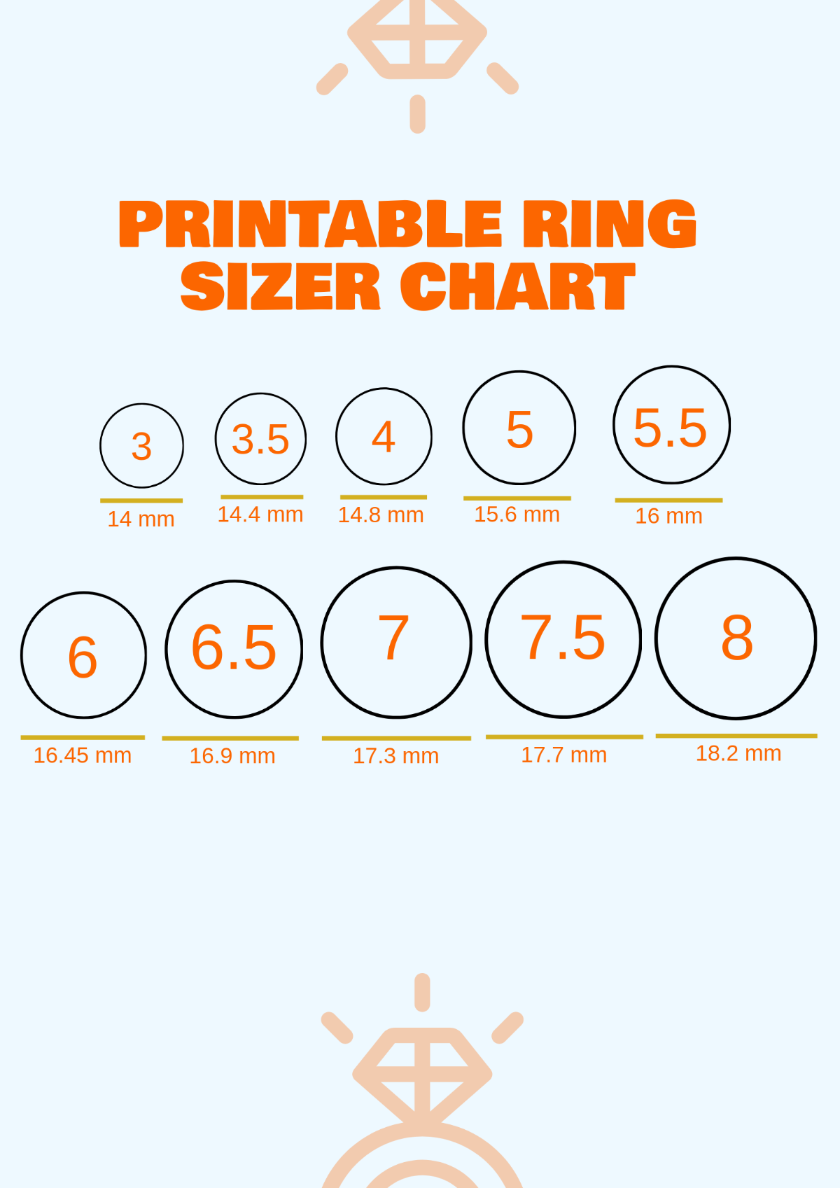 Free Personal Printable Ring Sizer Chart Template To Edit Online Free Personal Printable Ring Sizer Chart Template To Edit Online