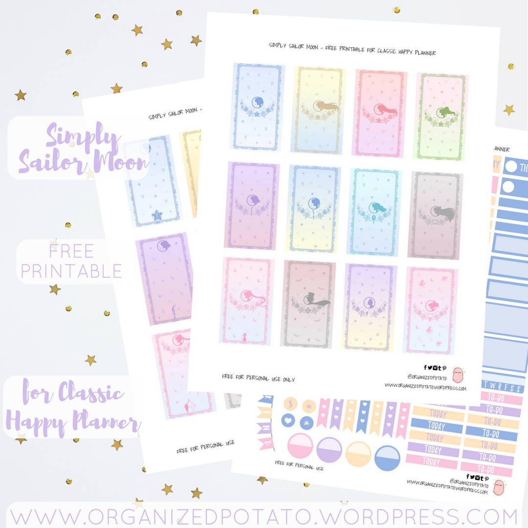 Free Printable Sailor Moon Planner Free Printable Sailor Moon Planner