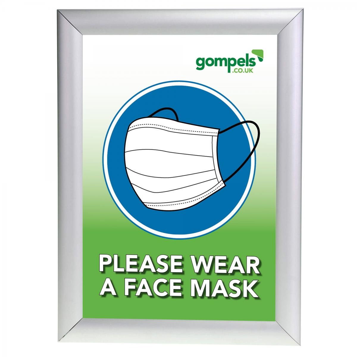 Free Printable A4 Please Wear A Face Mask Sign Gompels Care Education Supplies