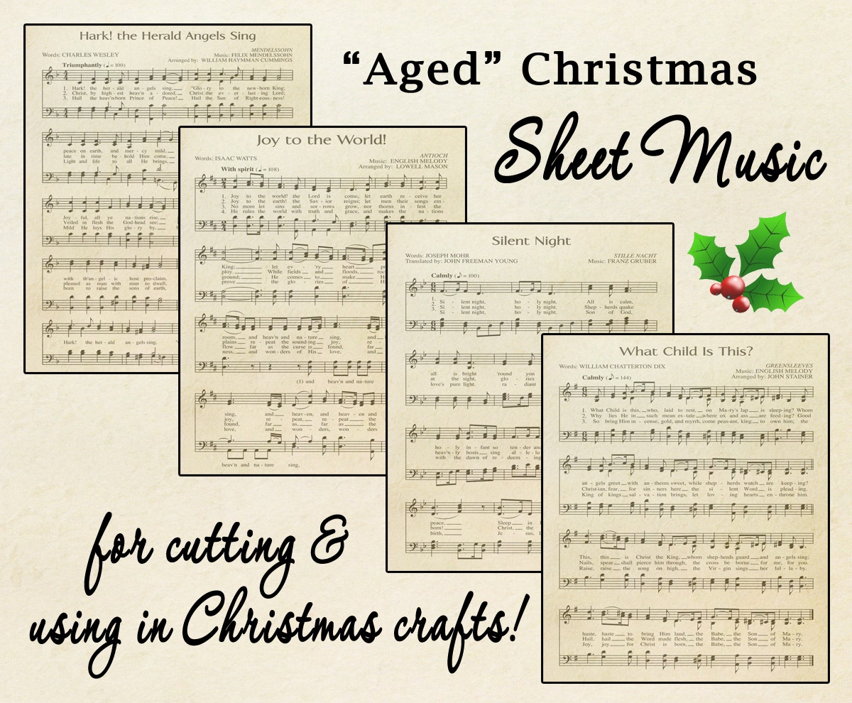 Free Printable Vintage Christmas Sheet Music Free Printable Vintage Christmas Sheet Music