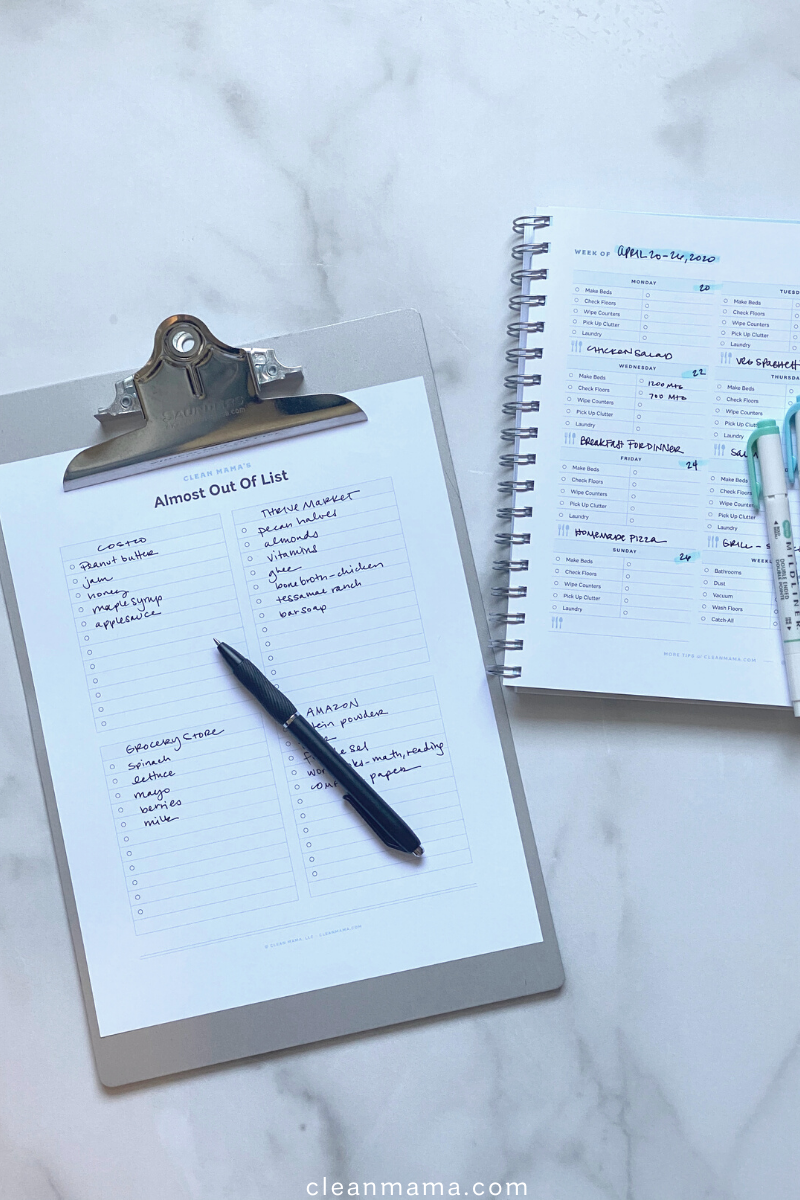 We Are Out Of...List Printable