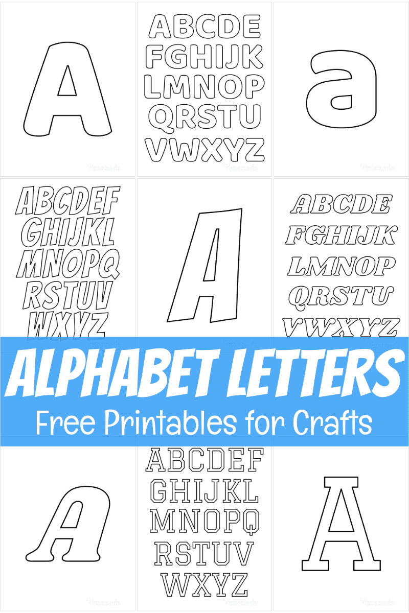 Free Printable Alphabet Letters For Crafts Worksheets Library