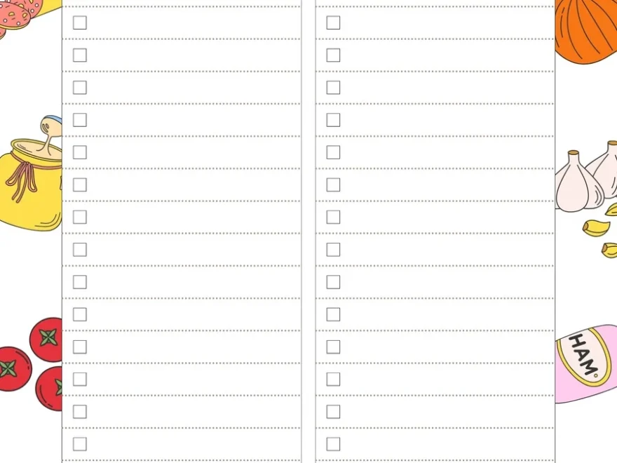 Free Printable And Customizable Grocery List Templates Canva