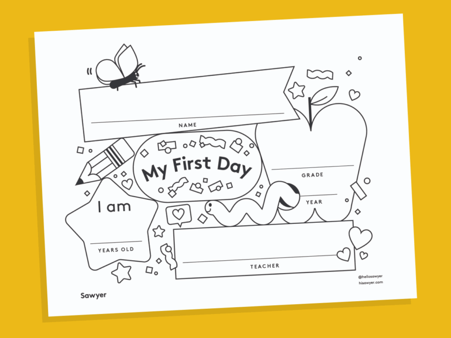 Free Printable Back To School Sign Sawyer Blog