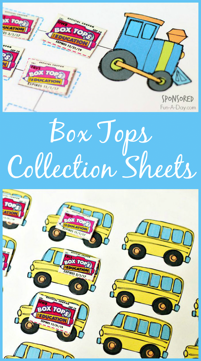 Free Printable Box Tops For Education Collection Sheets Fun A Day 