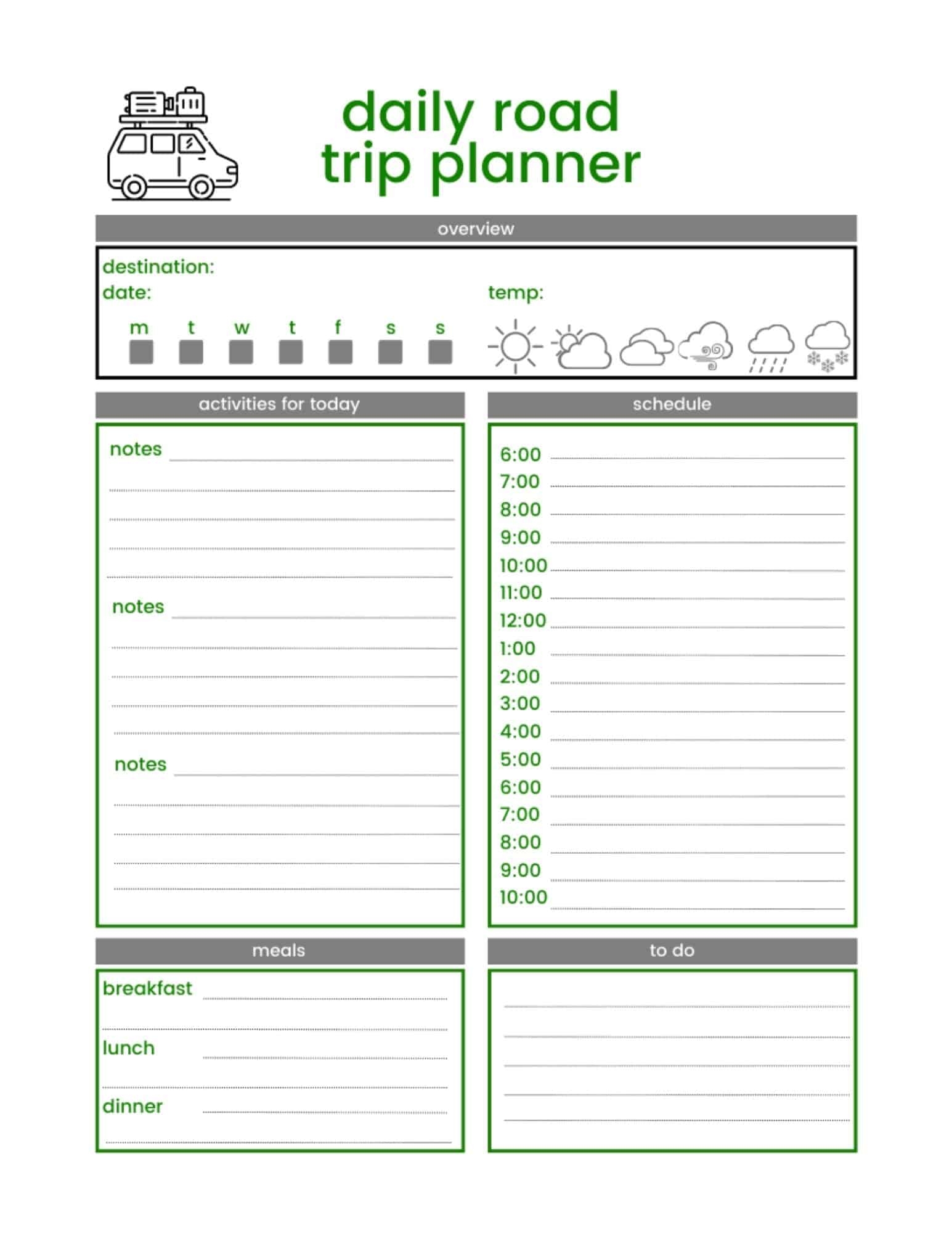 FREE Printable Camping Planner This Big Adventure