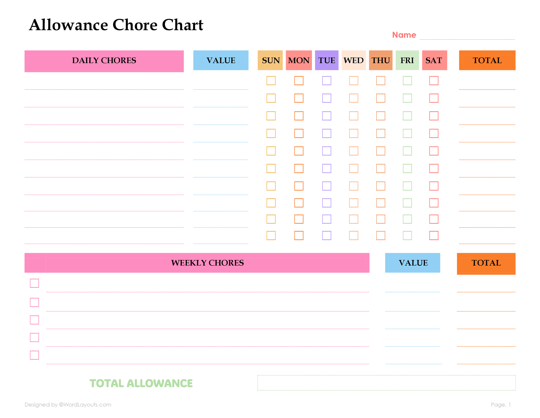 Free Printable Chart Templates To Download WordLayouts Free Printable Chart Templates To Download WordLayouts