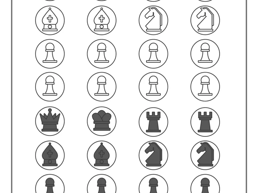Free Printable Chess Board And Chess Pieces Kids Activities Blog