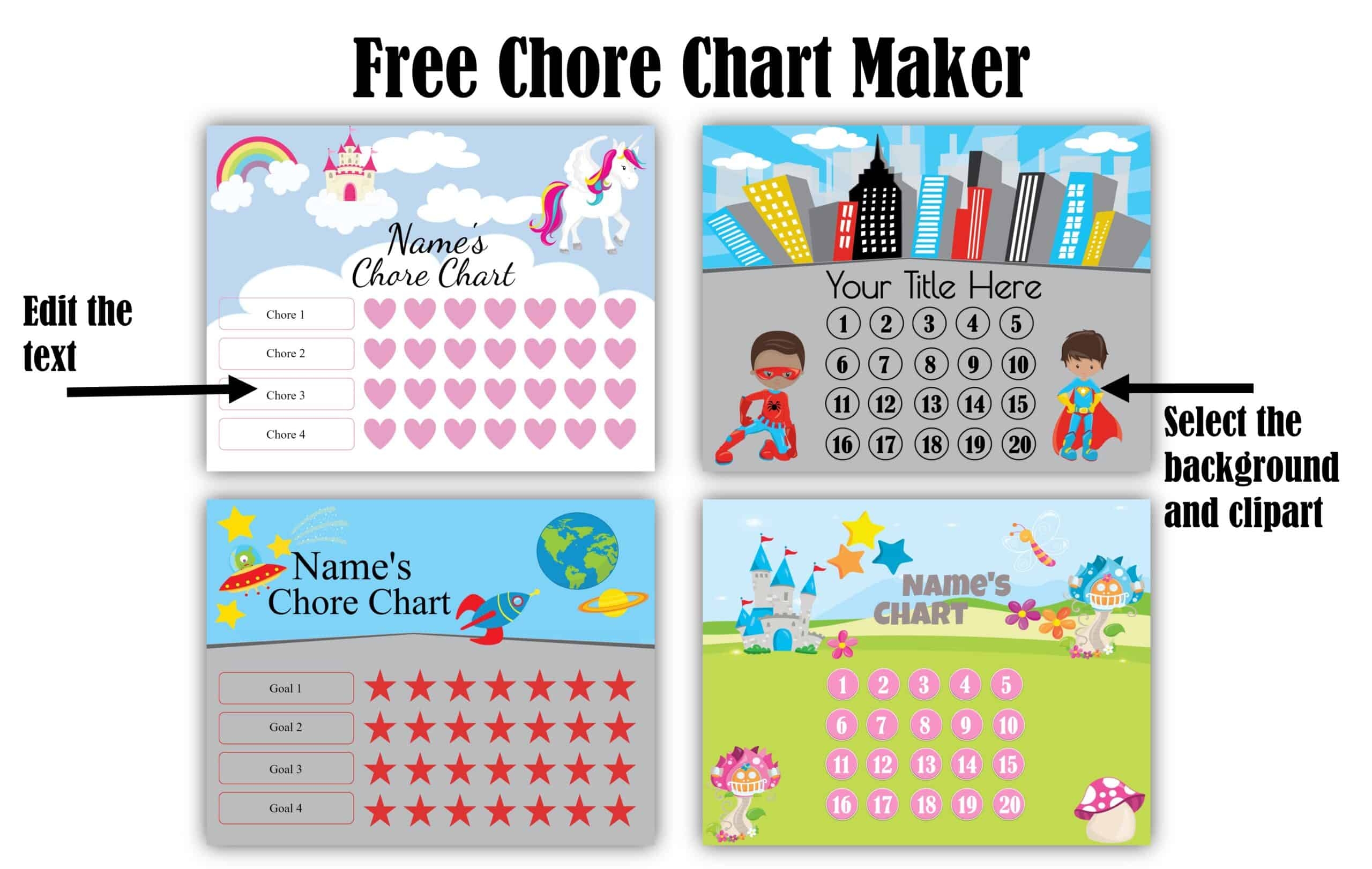 Train Preschool Chore Chart Printable
