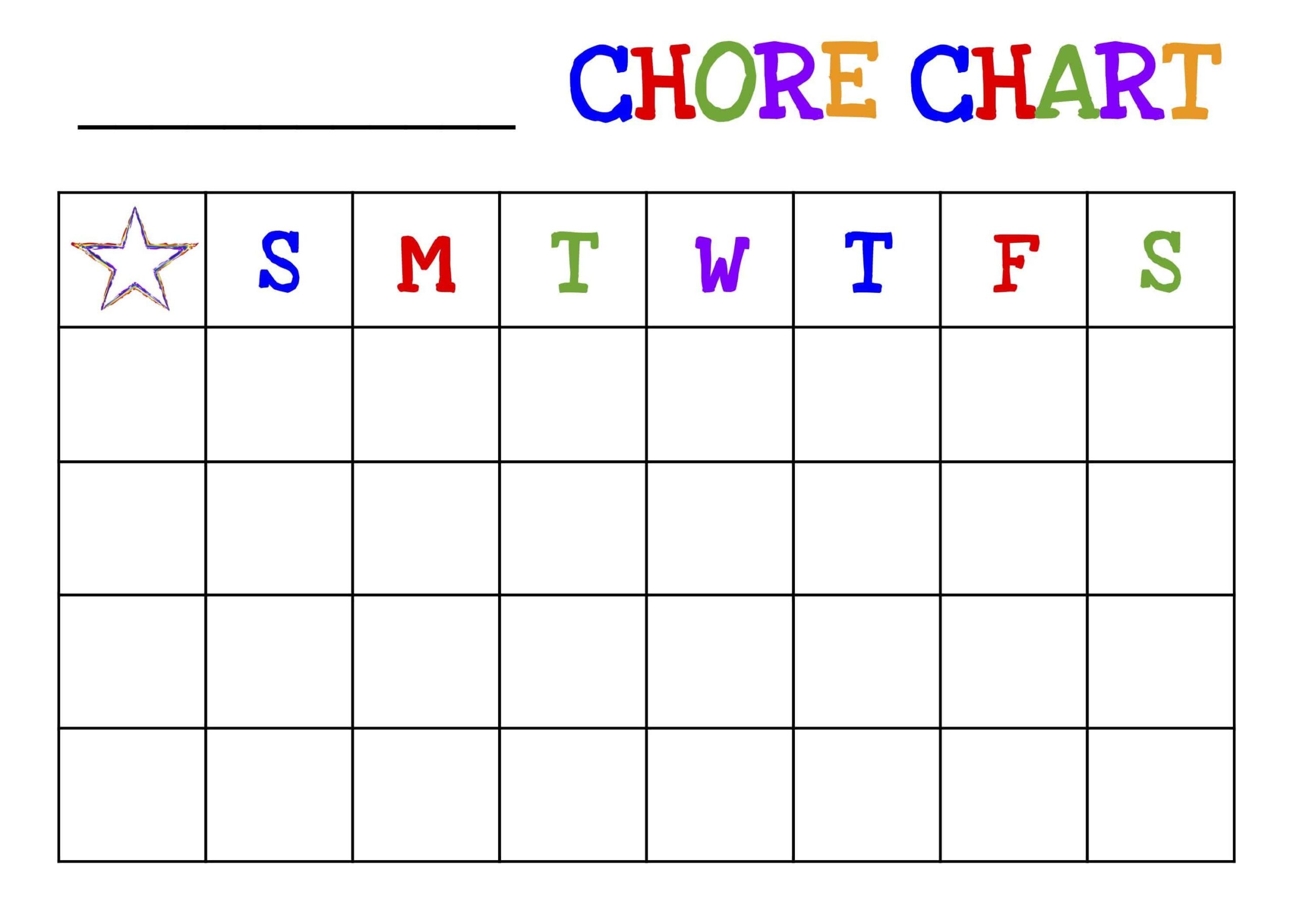 Free Printable Kids Chart