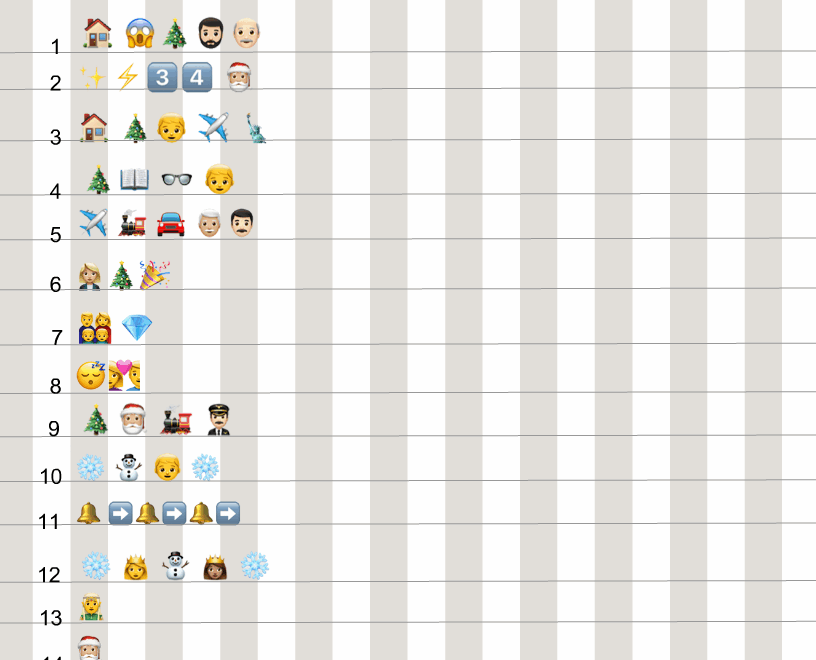 Free Printable Christmas Movie Emoji Pictionary Quiz