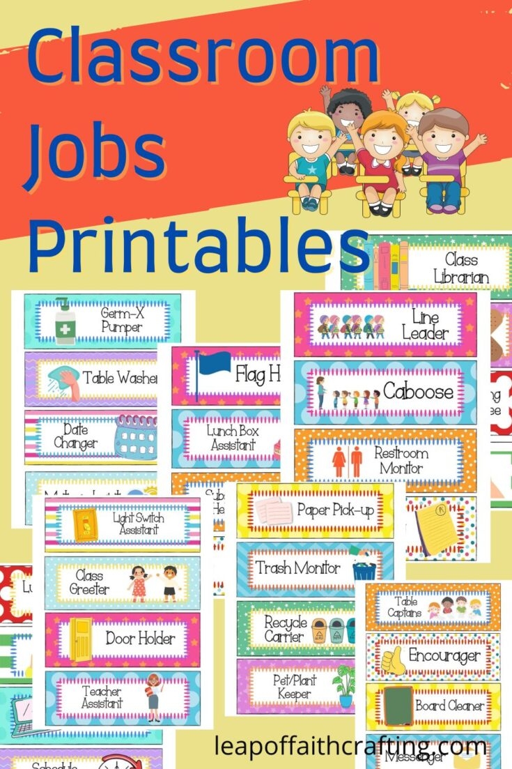 Classroom Helper Chart Free Printables Classroom Helper Chart Free Printables