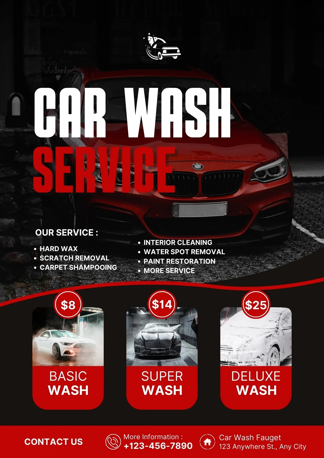 Printable Car Wash Signs Printable Car Wash Signs