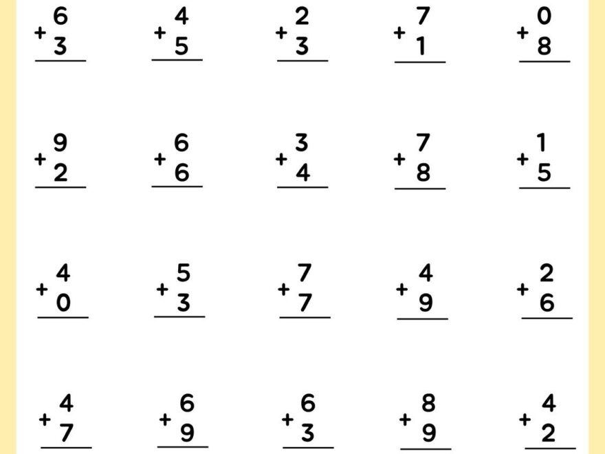 Free Printable Customizable Math Worksheet Templates Canva Worksheets Library