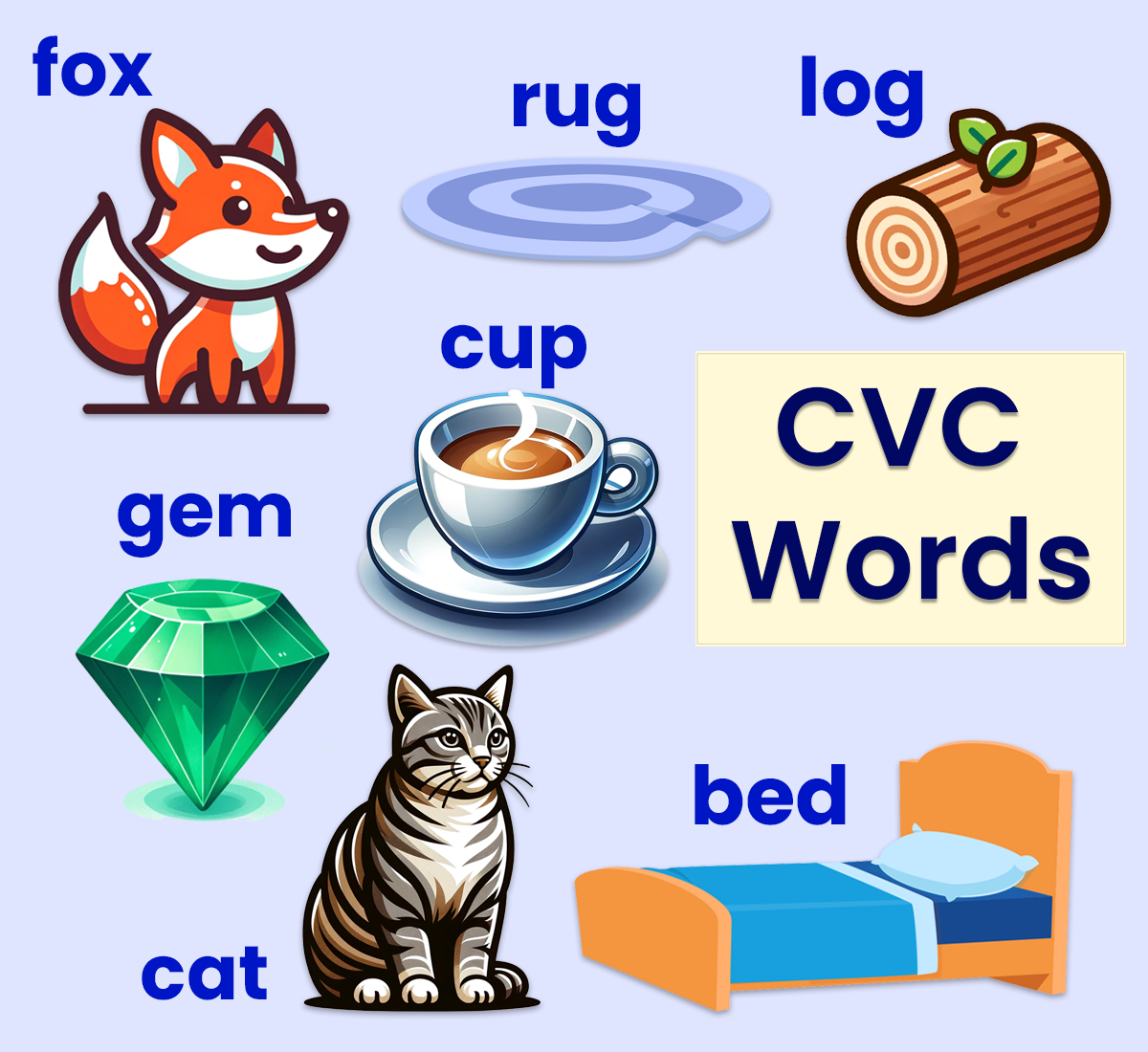 Printable Cvc Word List Printable Cvc Word List