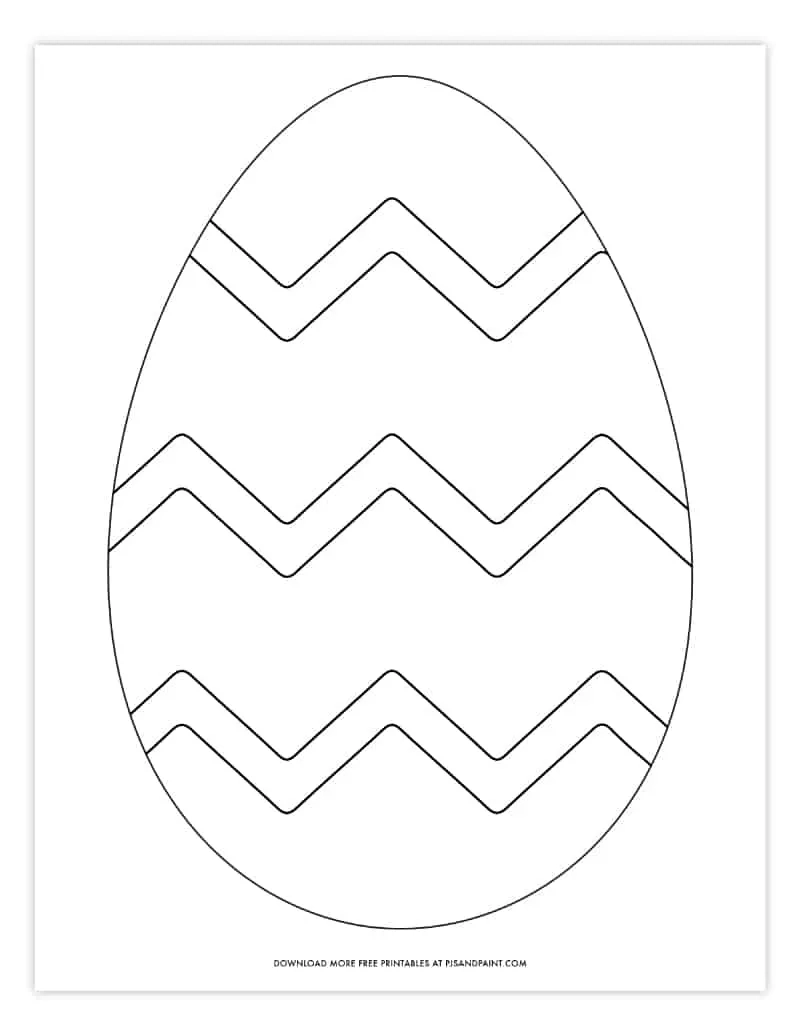 Easter Egg Sheets Printable Free