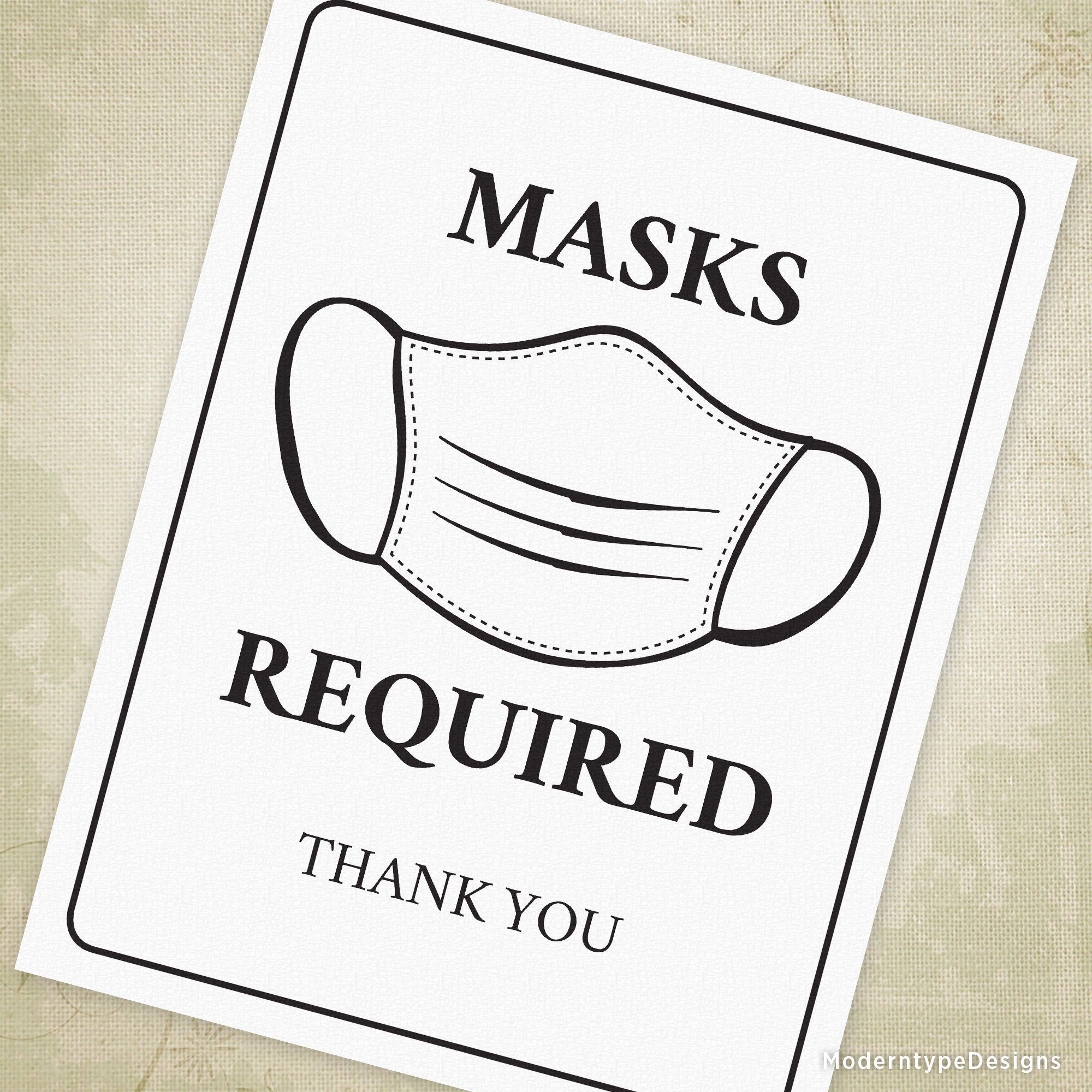Free Printable Face Mask Required Sign Paper Trail Design Free Printable Face Mask Required Sign Paper Trail Design