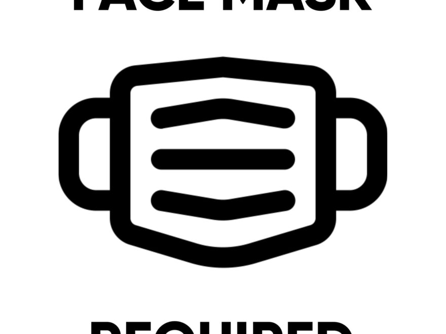 Free Printable Face Mask Required Sign Paper Trail Design