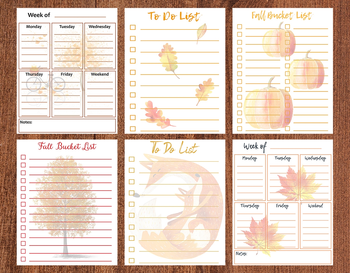 Free Printable Fall To Do Lists Rose Clearfield Free Printable Fall To Do Lists Rose Clearfield