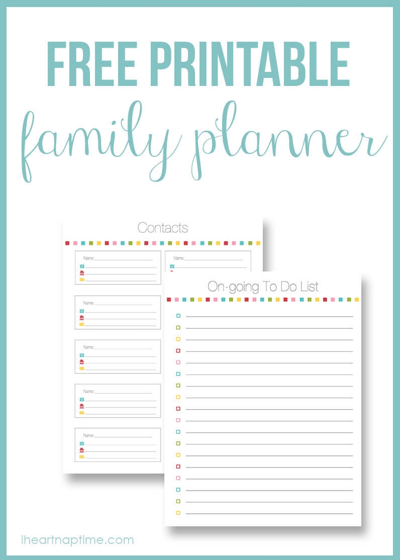 Free Printable Family Planner The Inspiration Board Free Printable Family Planner The Inspiration Board