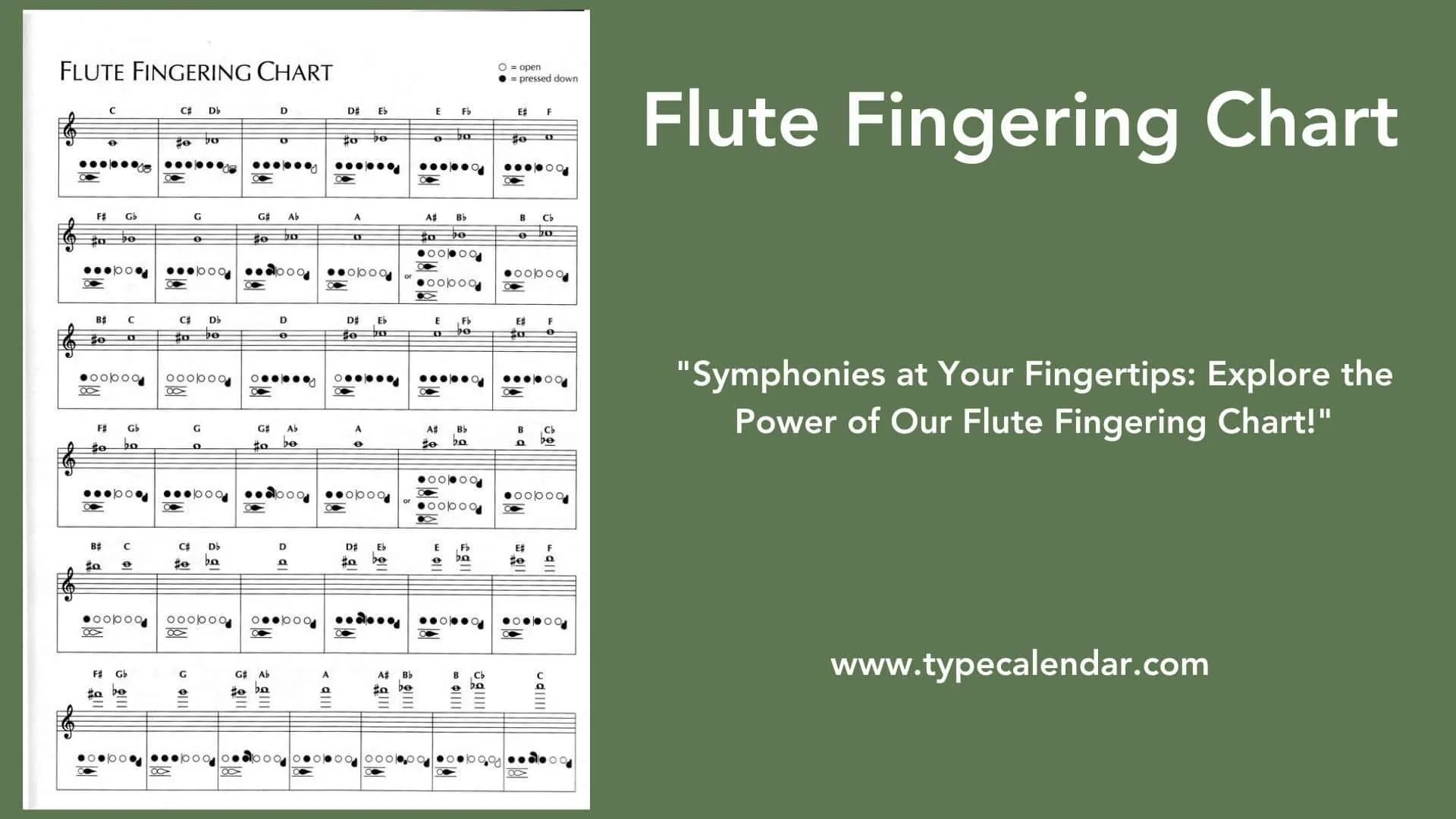 Free Printable Flute Finger Chart Beginners Free Printable Flute Finger Chart Beginners