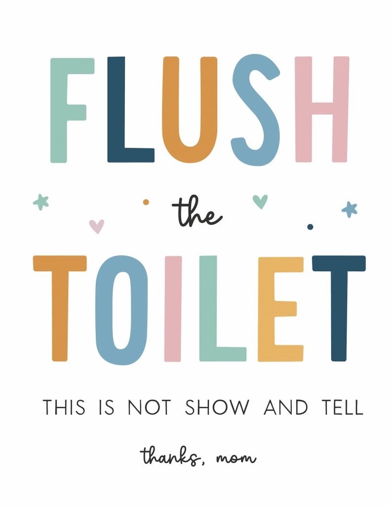 Free Printable Funny Kids Bathroom Signs Favorite Printables
