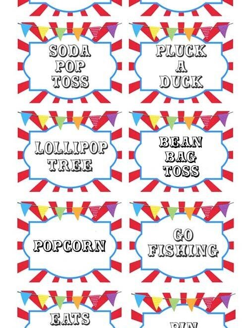 FREE Printable Game Signs