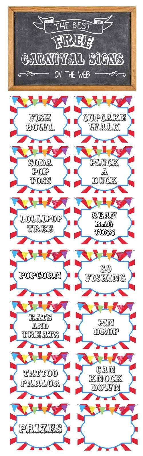 FREE Printable Game Signs