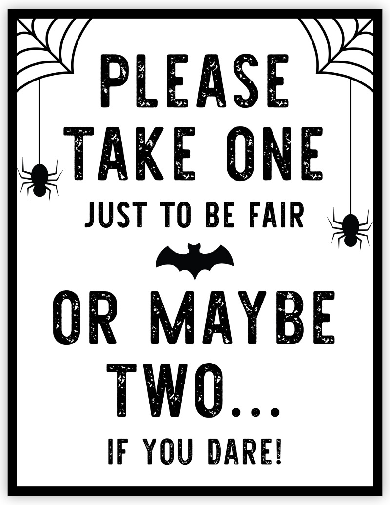 Best Trick Or Treat Signs Printable Best Trick Or Treat Signs Printable