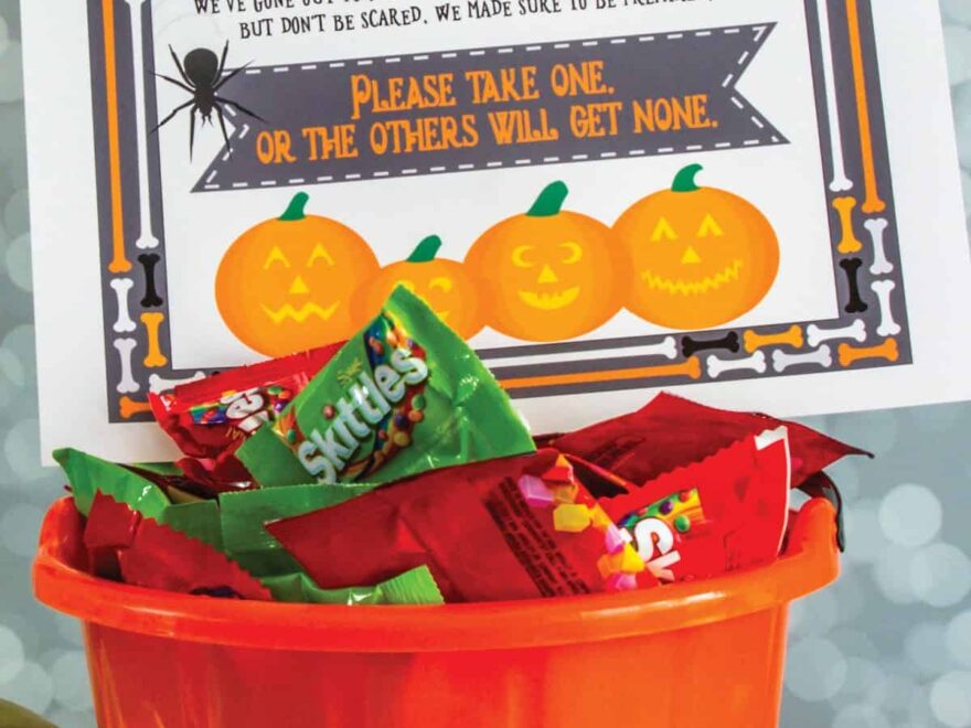 Free Printable Halloween Take One Sign and Why You Need It