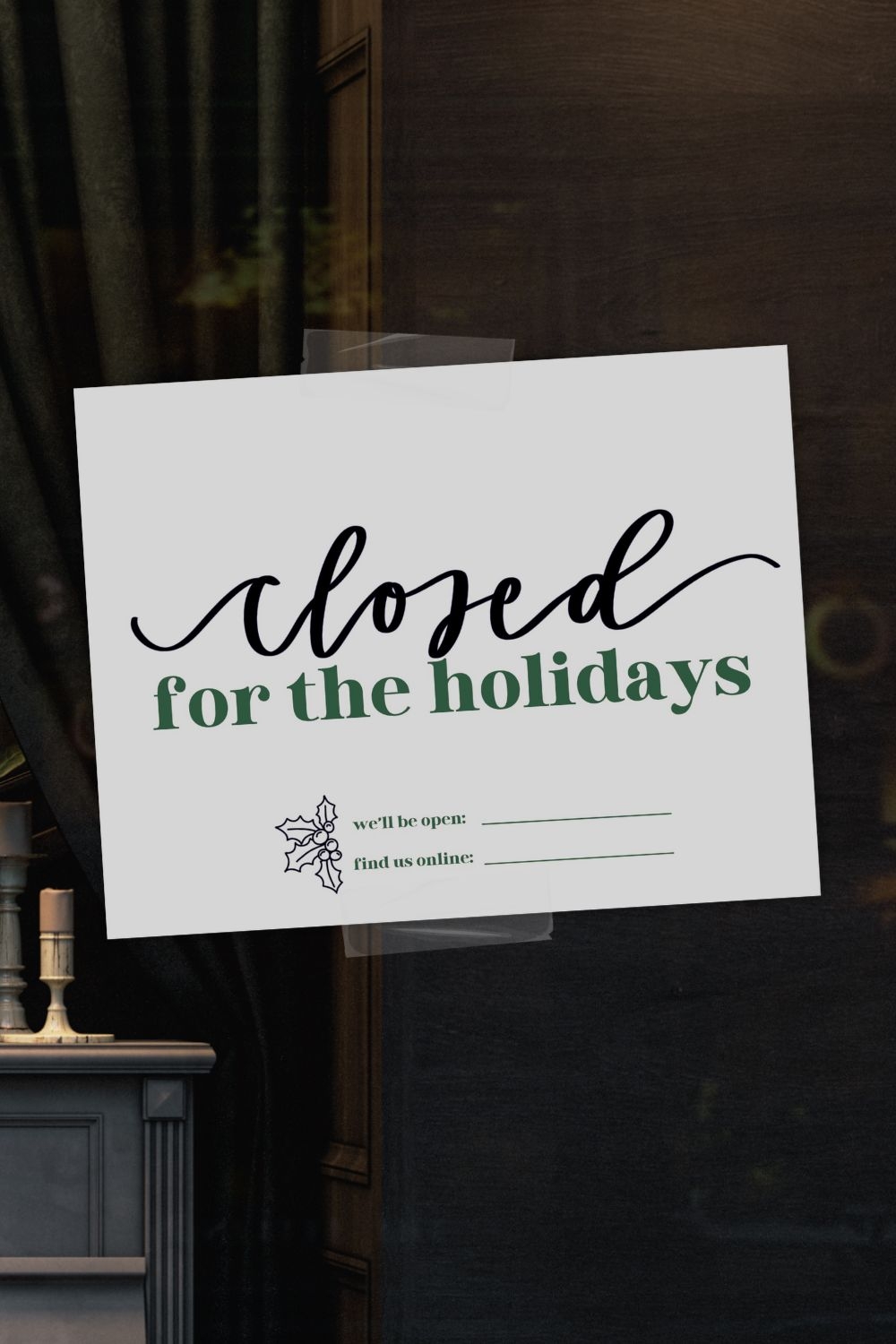 Closed Holiday Signs Printable Closed Holiday Signs Printable