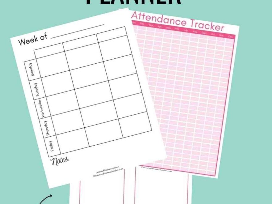 Free Printable Homeschool Planner The Organized Homeschooler