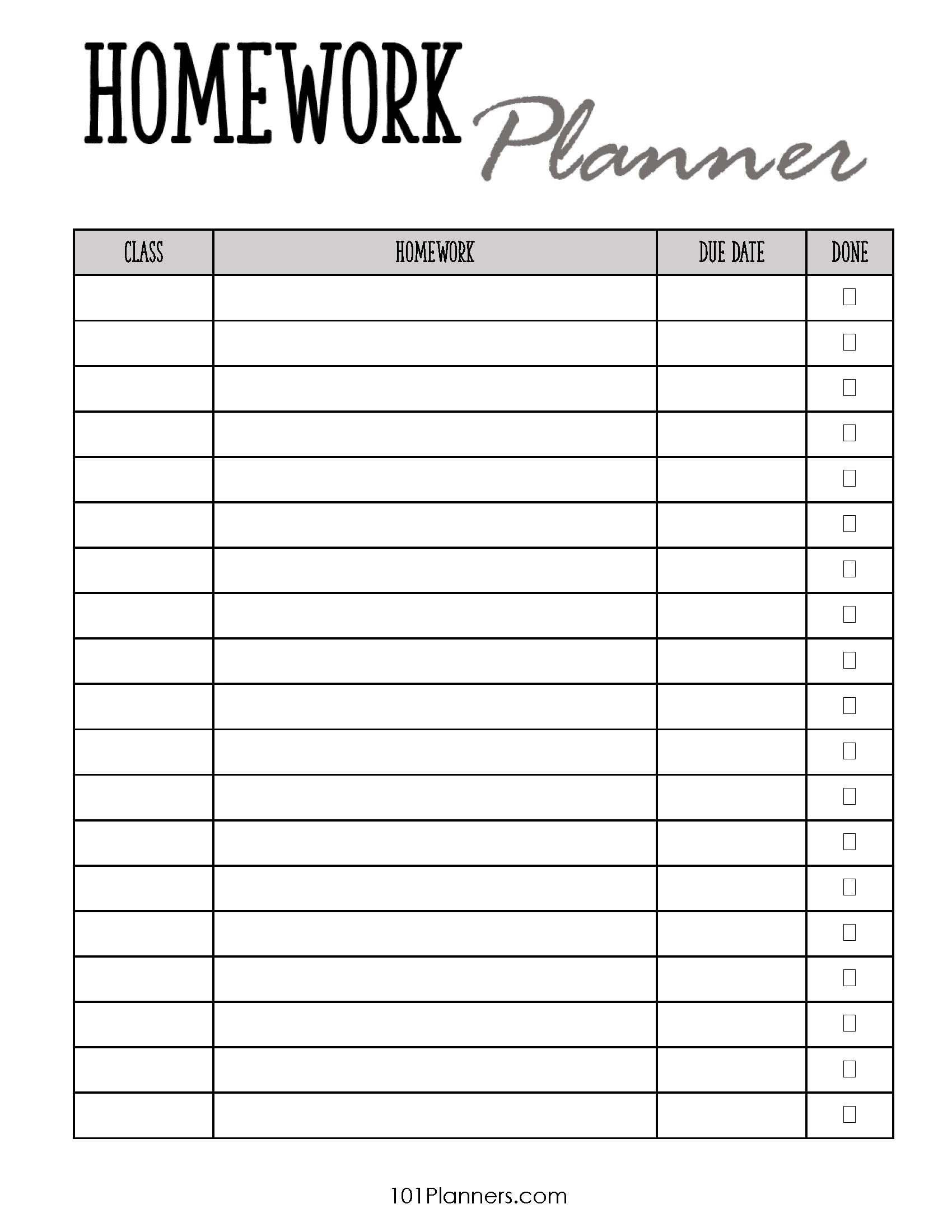 FREE Printable Homework Planner Template PDF Word Excel Or Jpg Worksheets Library FREE Printable Homework Planner Template PDF Word Excel Or Jpg Worksheets Library