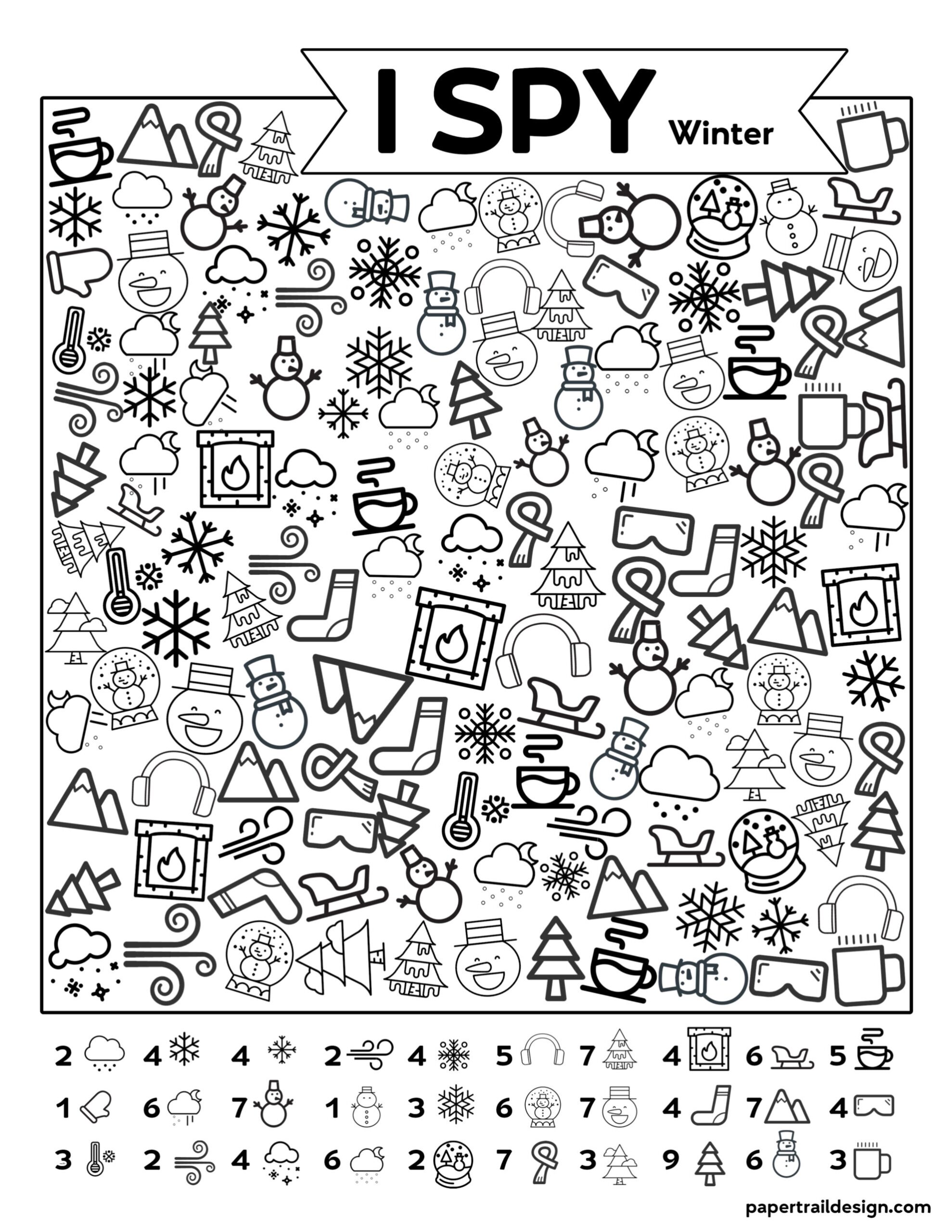 Free Printable Winter Activity Sheets Free Printable Winter Activity Sheets