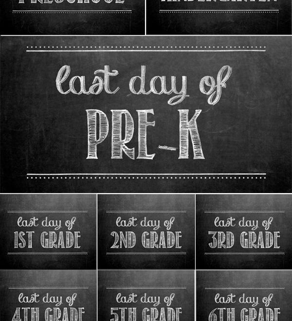 Free Printable Last Day Of School Chalkboards