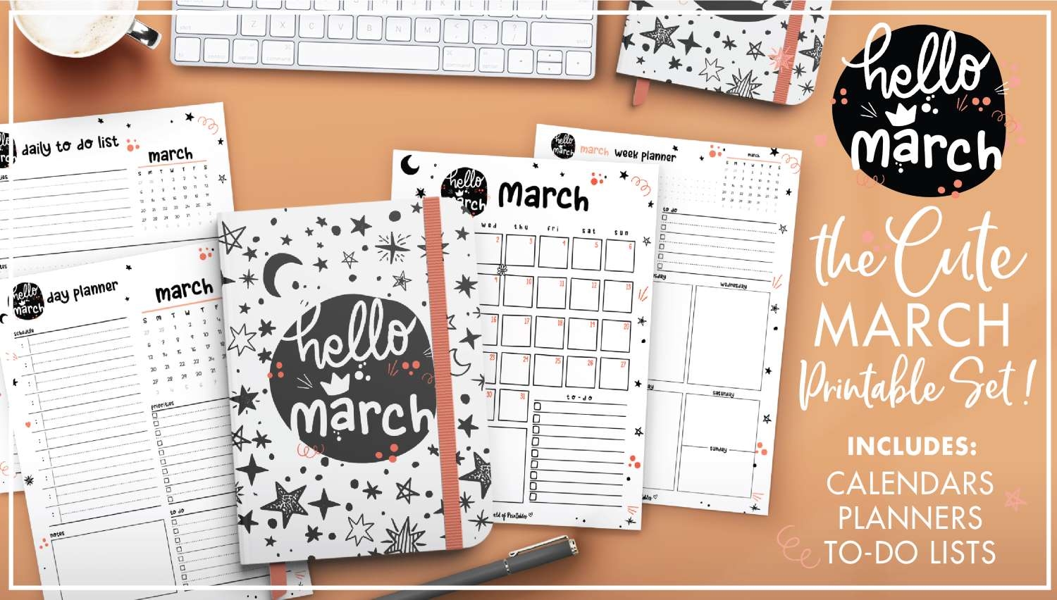 Free Printable March 2025 Planners World Of Printables Free Printable March 2025 Planners World Of Printables