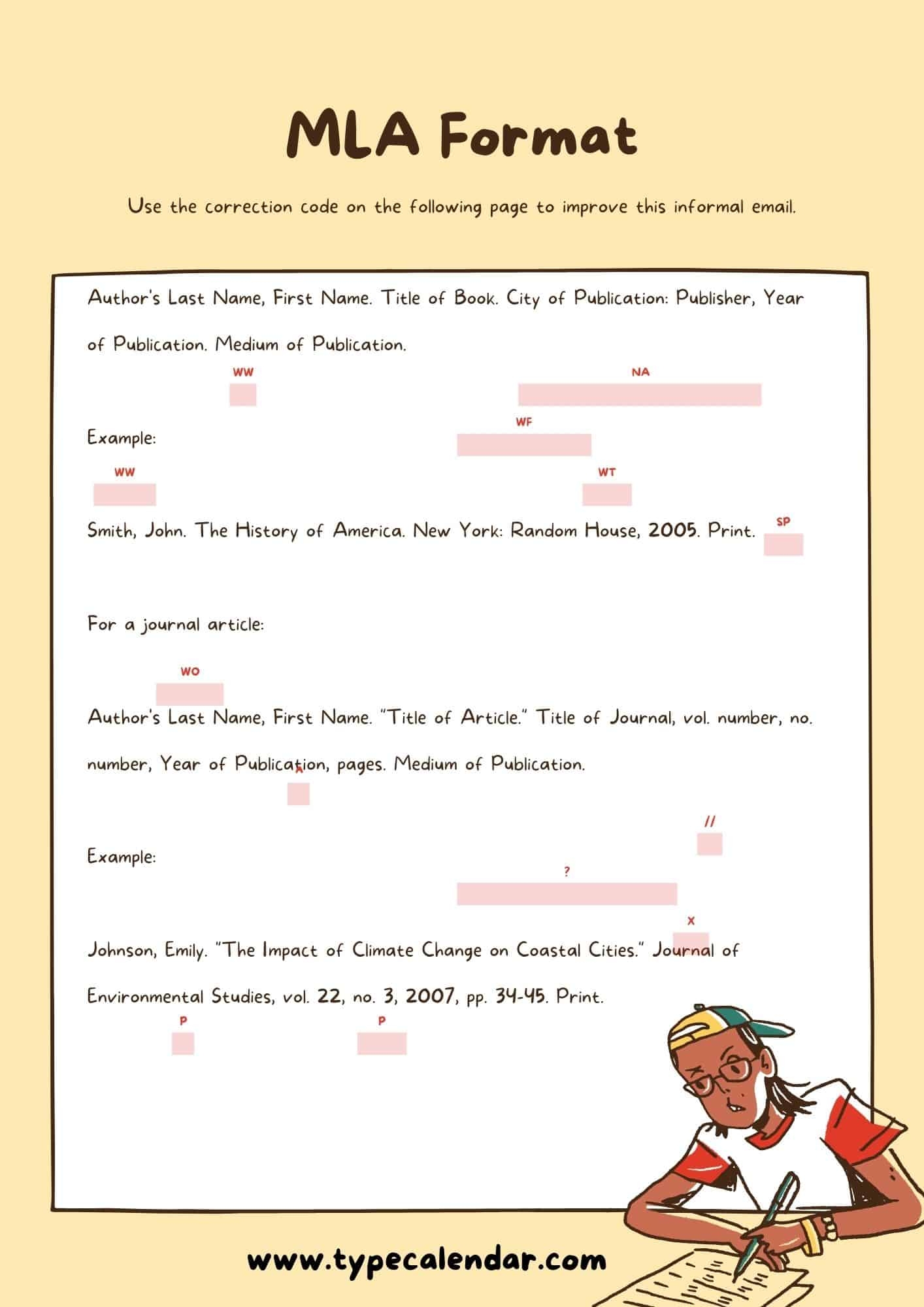 Free Printable MLA Format Templates Word PDF Blank Example