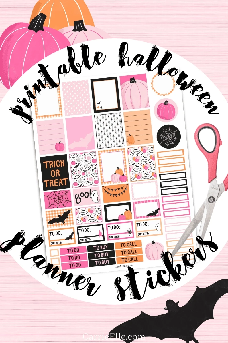 Fashionable Halloween Printable Planner Stickers Fashionable Halloween Printable Planner Stickers