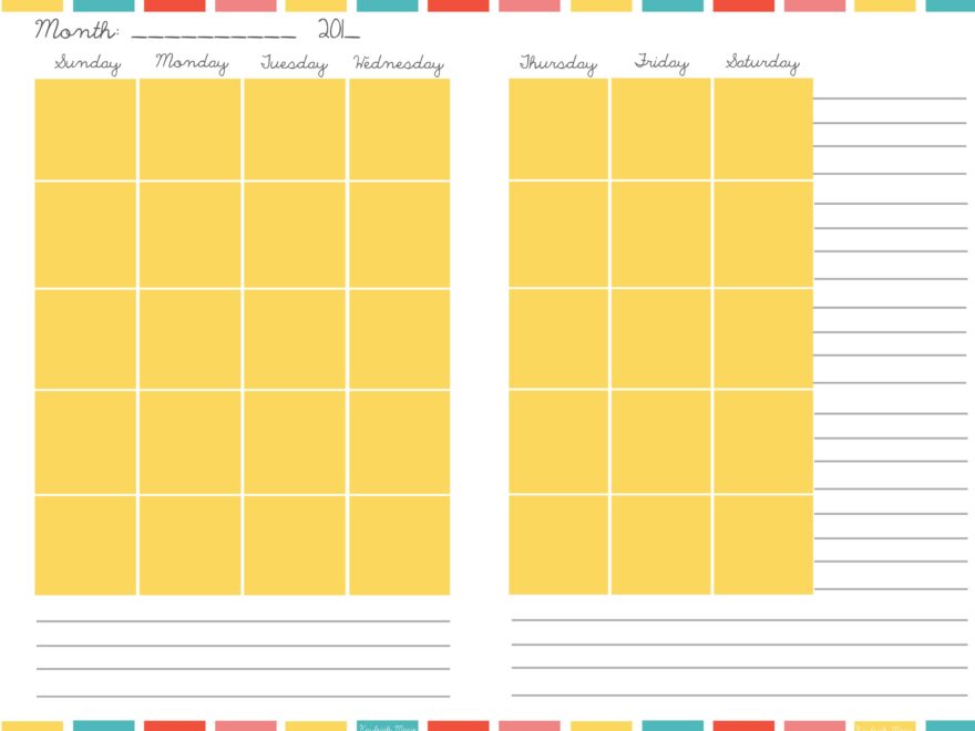 Free Printable Planners Kayleigh Marie Textiles