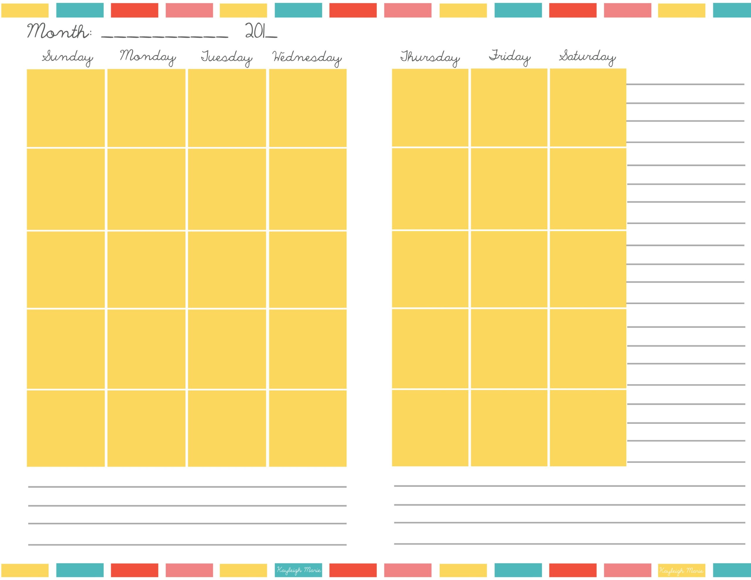 Free Printable Planners Kayleigh Marie Textiles