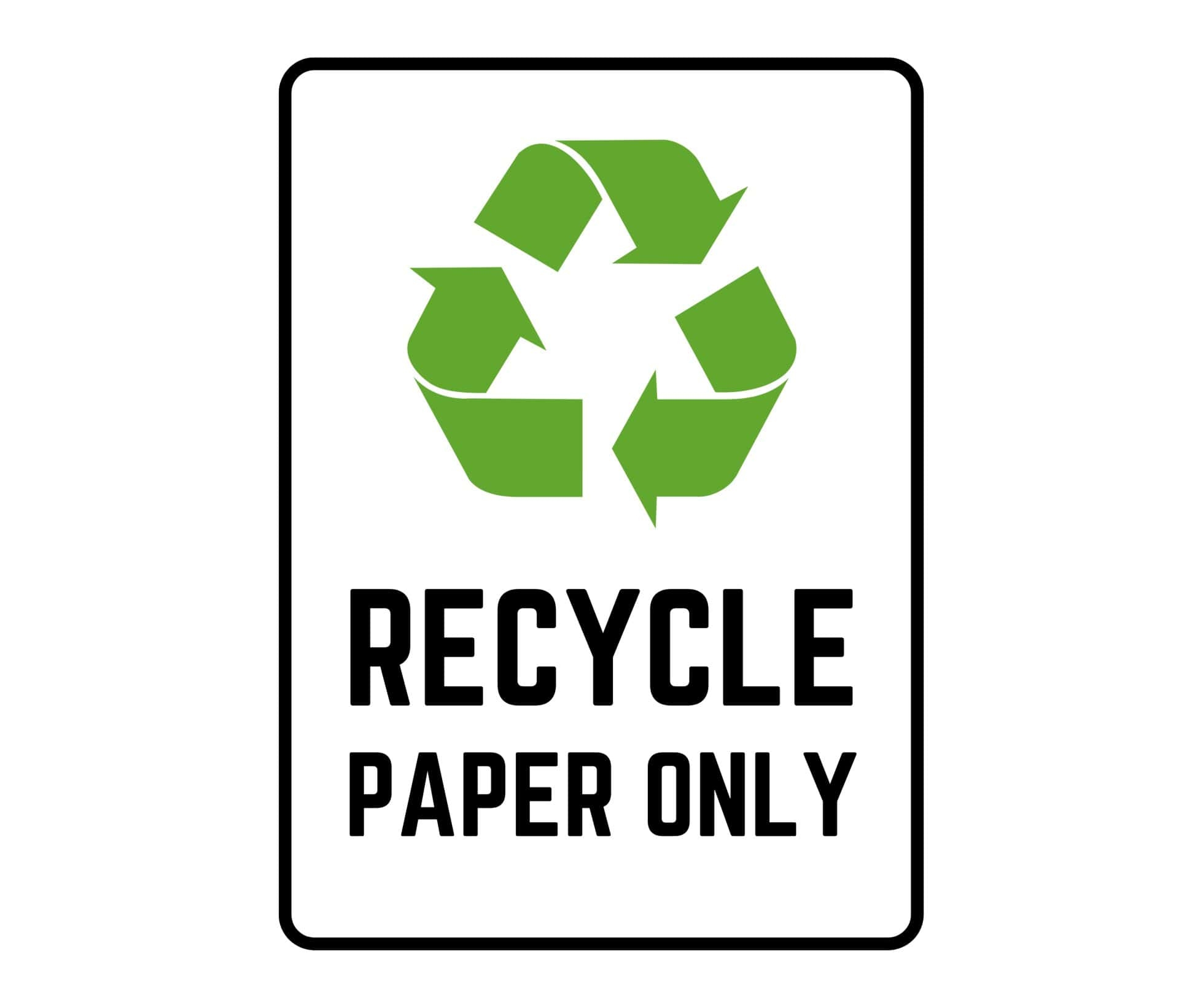 Free Printable Recycle Sign Templates PDF Trash Can Free Printable Recycle Sign Templates PDF Trash Can