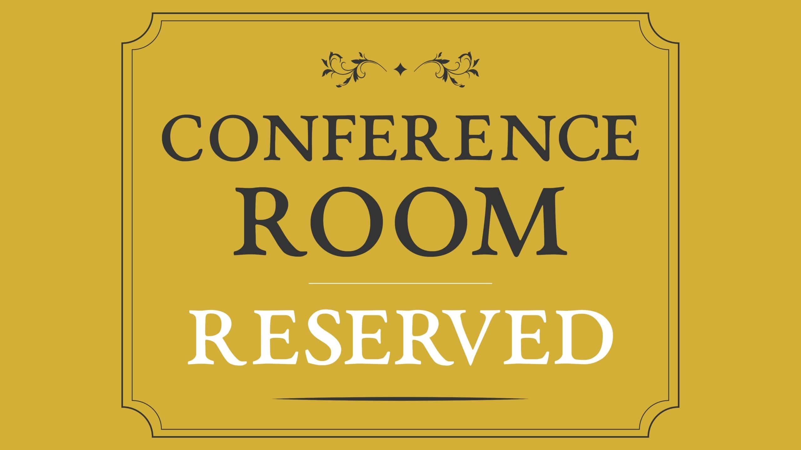 Conference Room Sign Printable