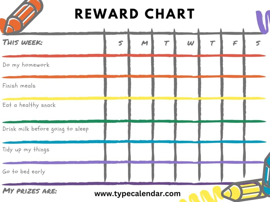 Free Printable Reward Chart Templates Word PDF Teachers