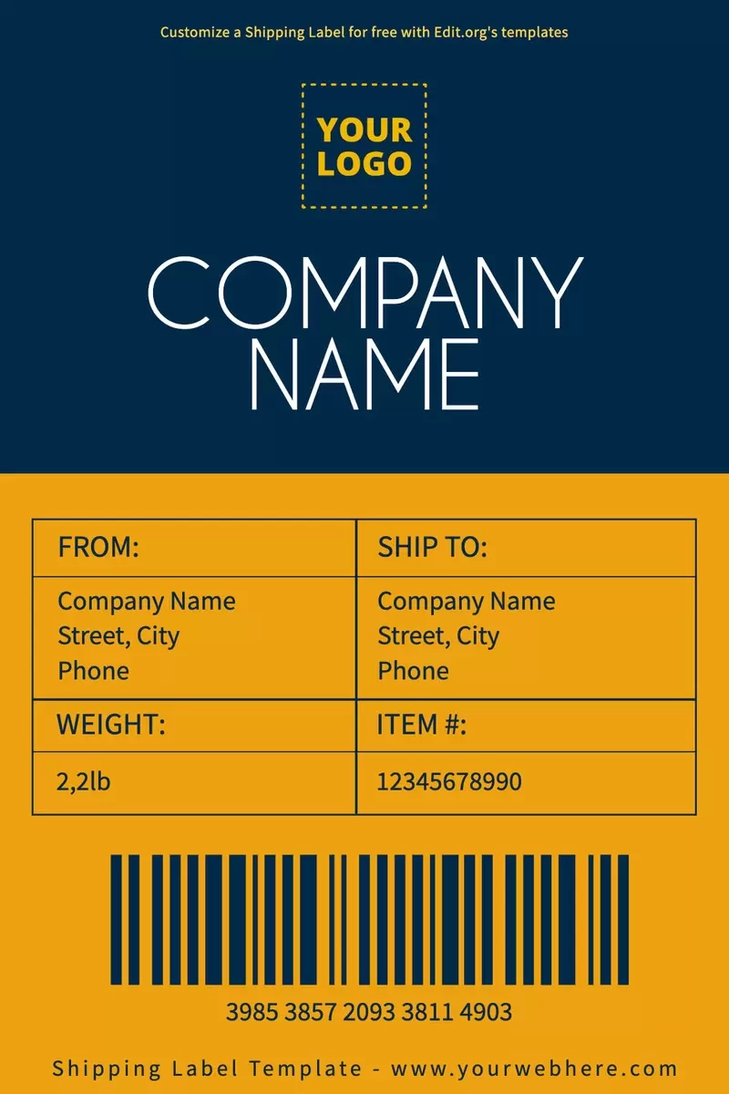 Free Printable Shipping Label Templates Free Printable Shipping Label Templates