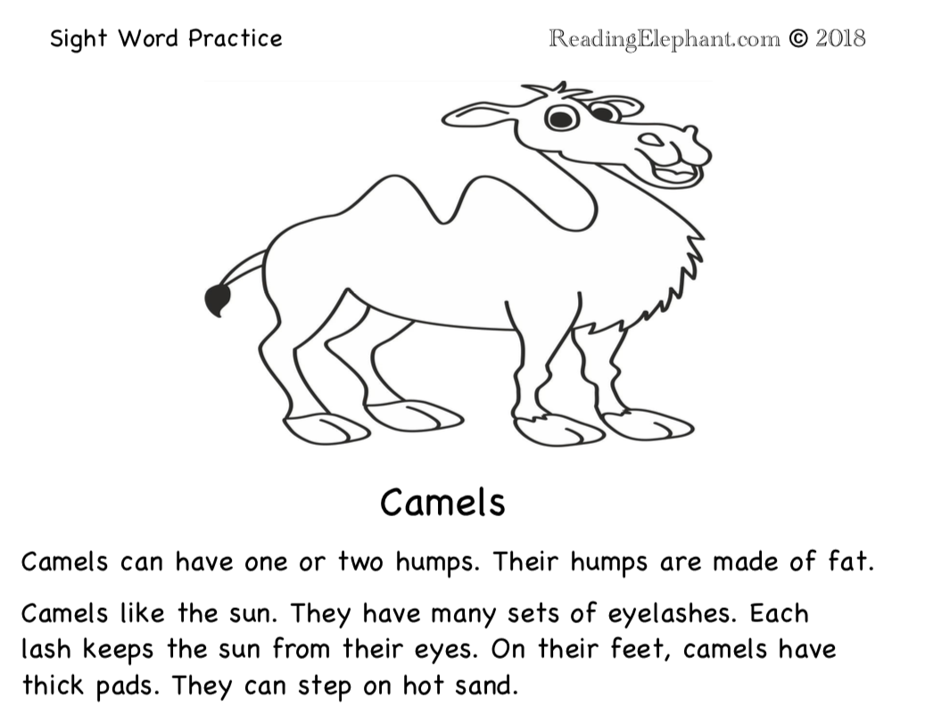 Free Printable Sight Word Books Reading Elephant Free Printable Sight Word Books Reading Elephant