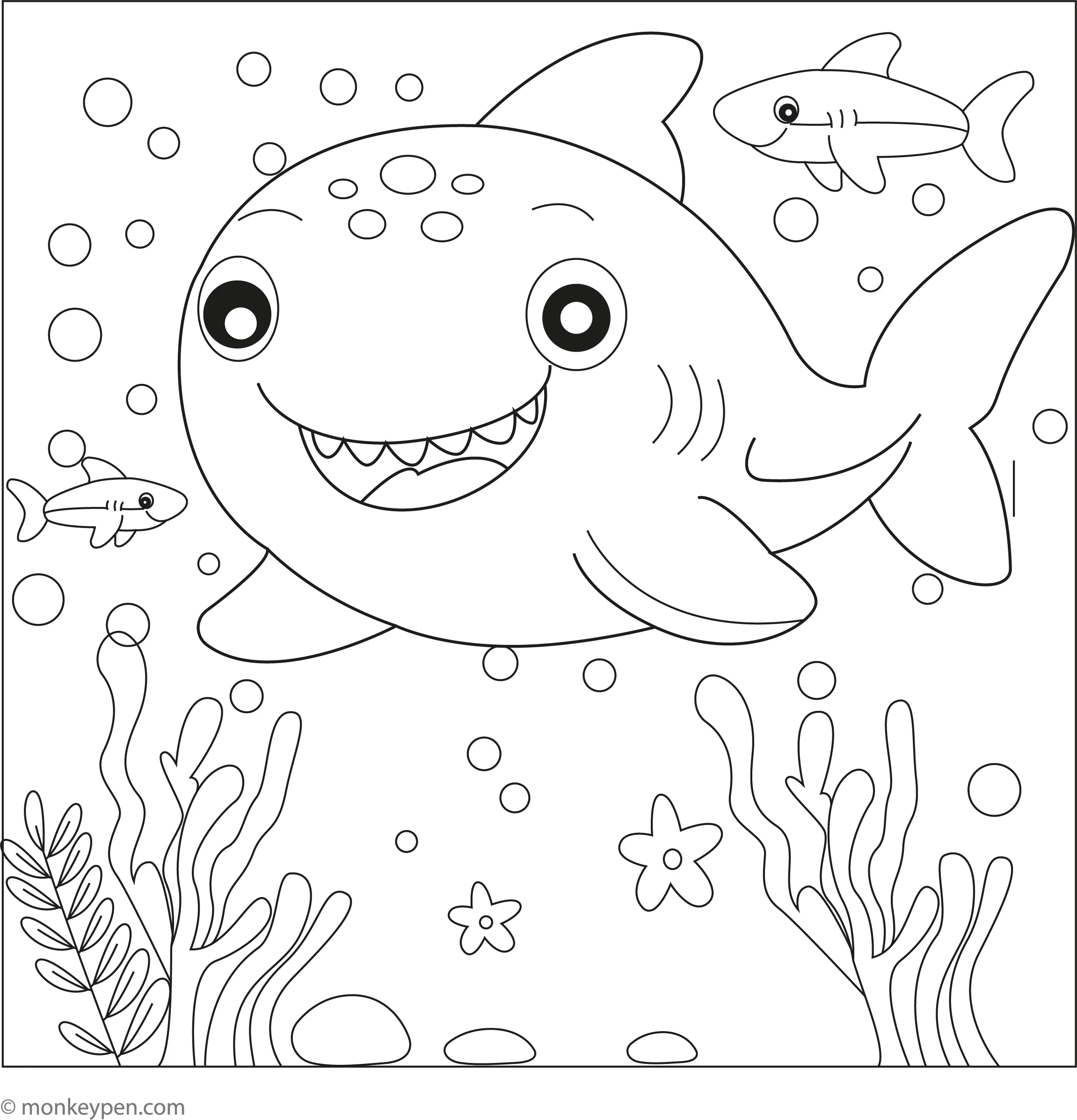 Free Printable Shark Coloring Sheets Free Printable Shark Coloring Sheets