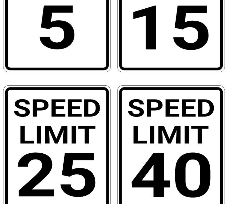 Free Printable Speed Limit Sign Templates