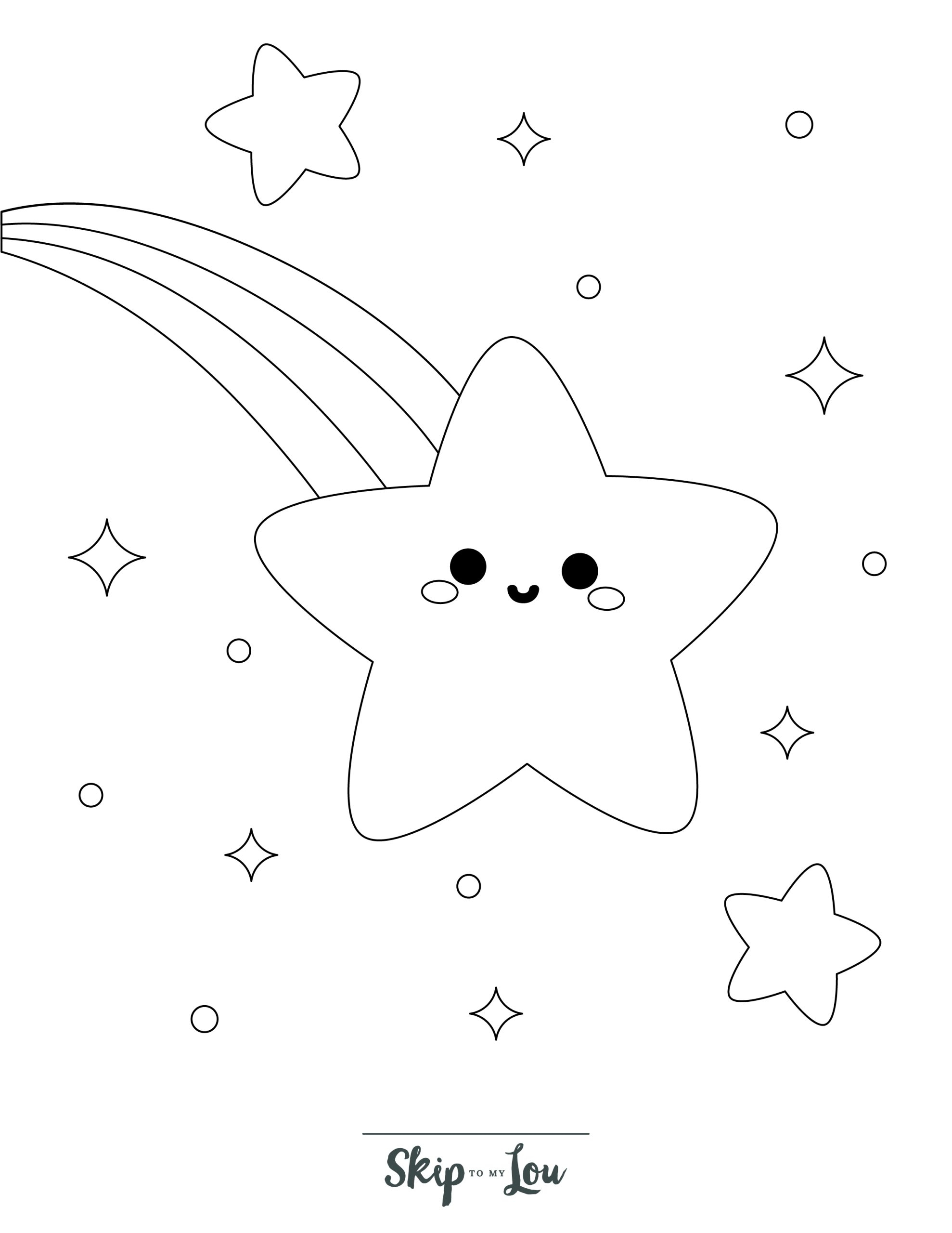 Printable Star Coloring Sheet Printable Star Coloring Sheet