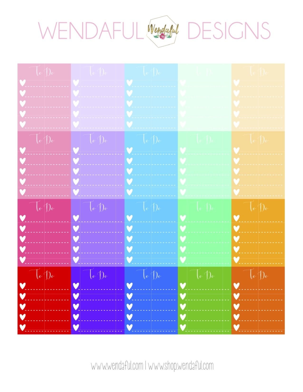 Free Printable To Do Boxes Wendaful Planning Planners Free Printable To Do Boxes Wendaful Planning Planners