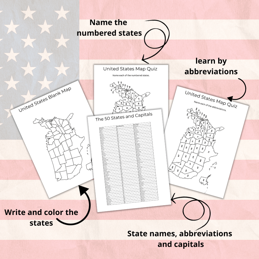 Geography Quiz Usa Printable